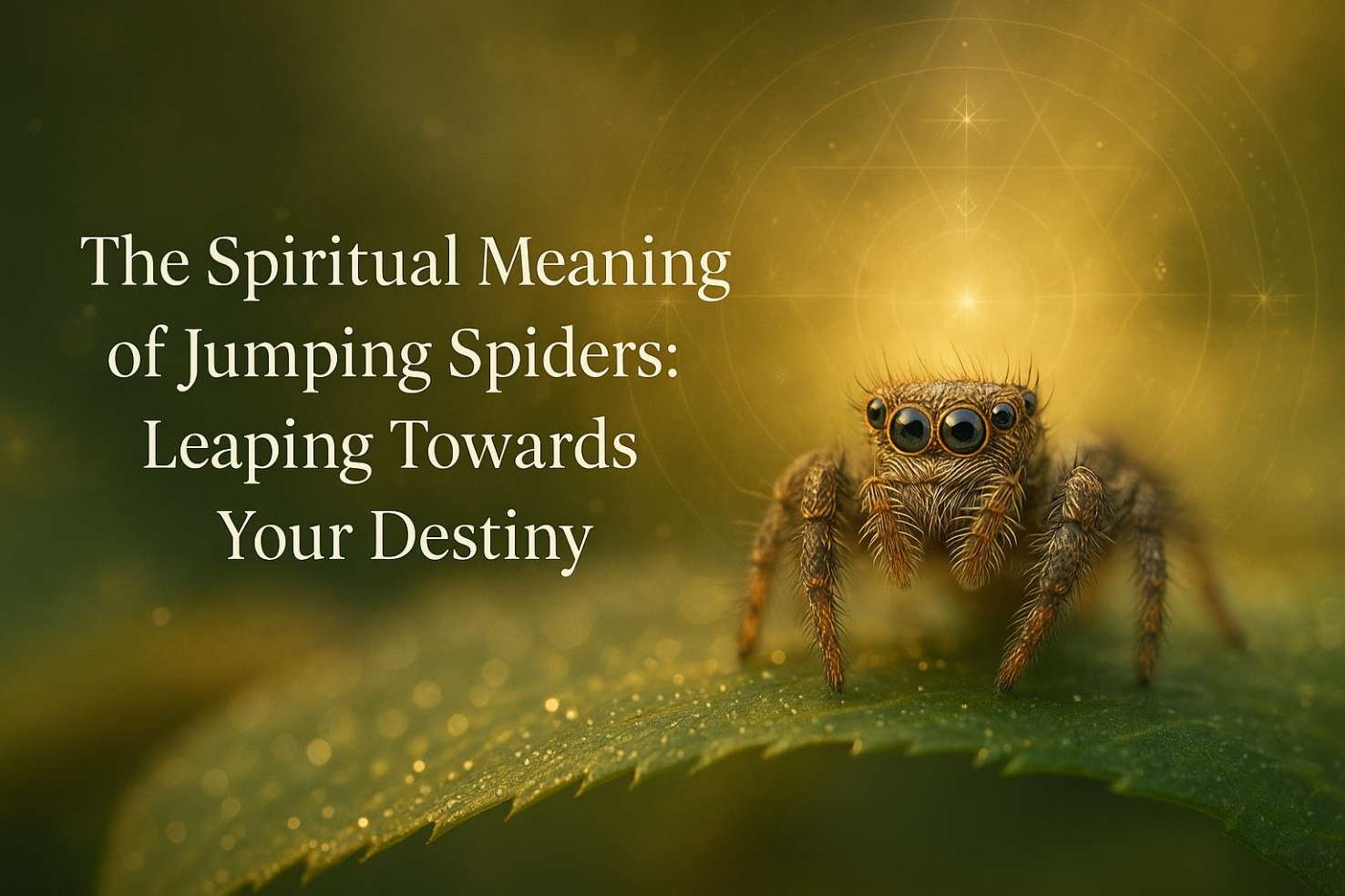 spiritual meaning of jumping spiders