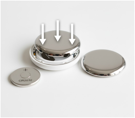 Reinsert the Battery and Press Until You Hear a Sound