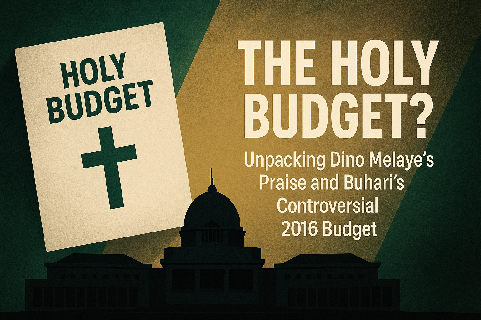 “The Holy Budget”? Unpacking Dino Melaye’s Praise and the Anatomy of Buhari’s Controversial 2016 Budget